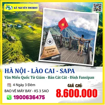 VL06. HÀ NỘI – LÀO CAI – SAPA - 4N3Đ - BAO VÉ MÁY BAY KHỨ HỒI