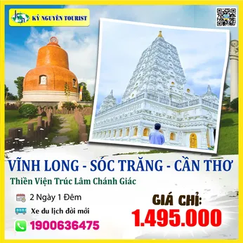 HÀNH HƯƠNG 10 CHÙA VĨNH LONG - SÓC TRĂNG - CẦN THƠ - TIỀN GIANG 2N1Đ