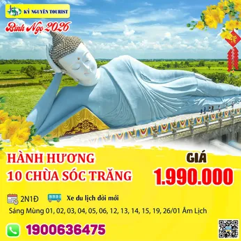 [HH Tết 2026] HÀNH HƯƠNG THẬP TỰ SÓC TRĂNG - CẦN THƠ 2N