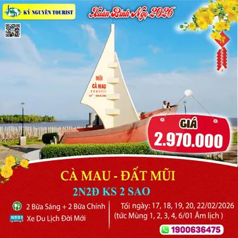 [Tết Nguyên Đán 2026] CÀ MAU ĐẤT MŨI – NĂM CĂN