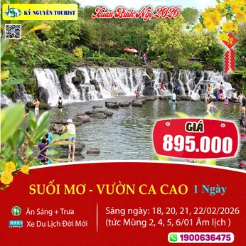[Tết Nguyên Đán 2026] CÔNG VIÊN SUỐI MƠ - THIÊN ĐƯỜNG BIỂN TRÊN RỪNG 1N