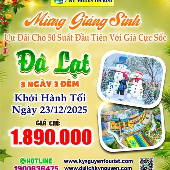[LỄ NOEL] ĐÀ LẠT - LANGBIANG LAND 3N3Đ
