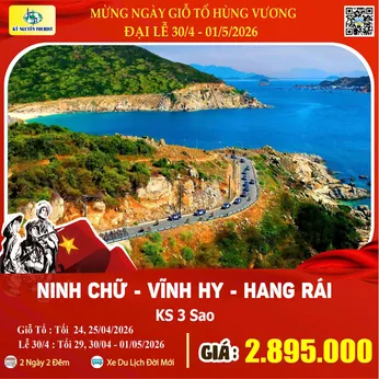 [Lễ 30/4 & 01/05] NINH CHỮ - VỊNH VĨNH HY 2N2Đ