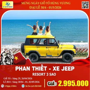 [Lễ 30/4 & 01/05] PHAN THIẾT - MŨI NÉ 3N2Đ