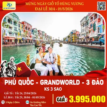 [Lễ 30/4 & 01/05] ĐẢO PHÚ QUỐC 3N3Đ - CẦU HÔN KISS BRIDGE - XE GIƯỜNG NẰM