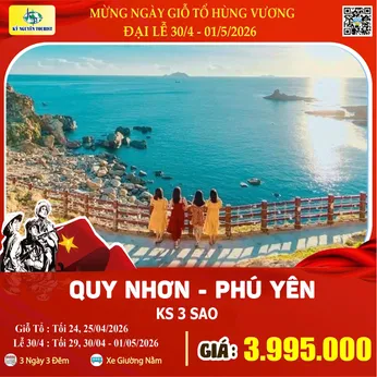 [Lễ 30/4 & 01/05] QUY NHƠN – PHÚ YÊN 3N3Đ 