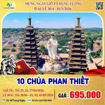 [Lễ 30/4 & 01/05] HÀNH HƯƠNG THẬP TỰ PHAN THIẾT 1N