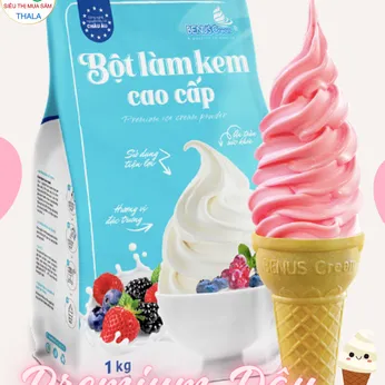 Bột Làm Kem Tươi Premium Dâu