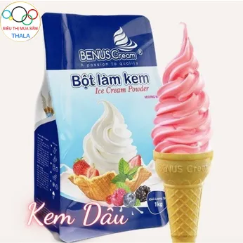 Bột Làm Kem Tươi Vị Dâu