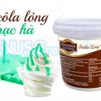 SÔCÔLA PHỦ LỎNG BẠC HÀ - 1KG