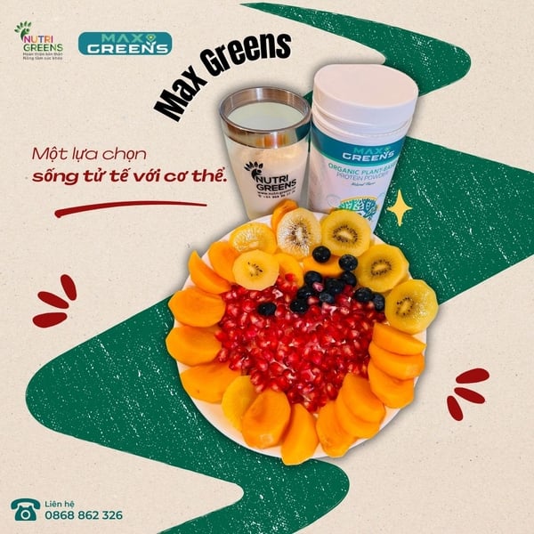 Đạm thực vật hữu cơ Max Greens 454gm