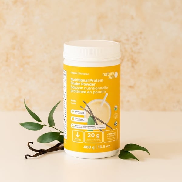 Bột Protein Ngũ cốc Hữu Cơ Cô Đặc Nature Zen - vị Vani 454gm