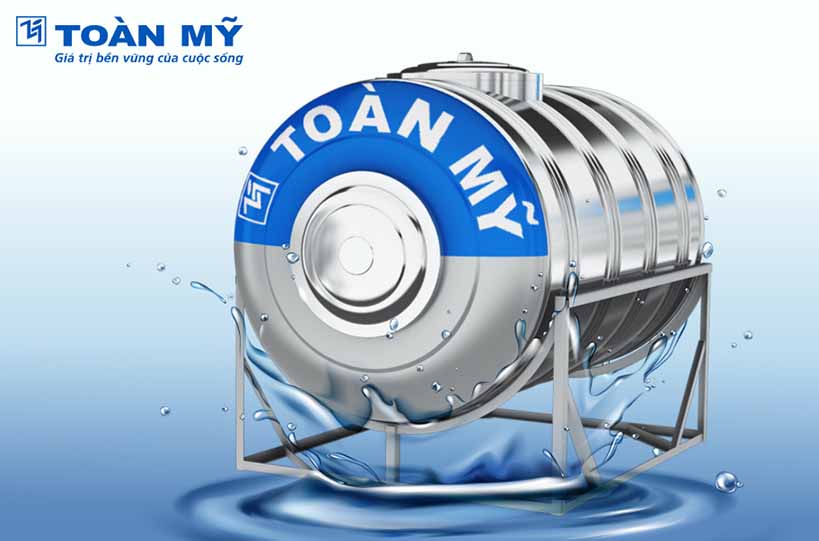 Bồn nước inox Toàn Mỹ 3000l ngang Bồn nước inox Toàn Mỹ 3000l ngang