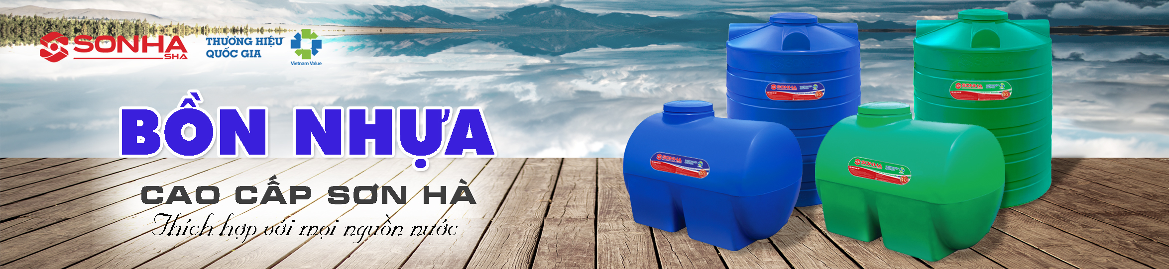 Bồn nước nhựa chính hãng Sơn Hà tốt nhất Bồn nước nhựa chính hãng Sơn Hà tốt nhất