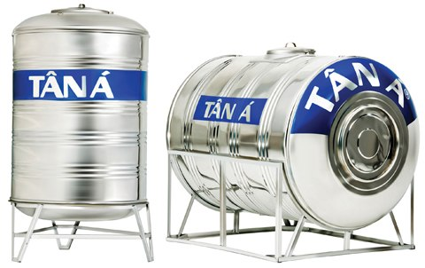 Bồn nước inox được sử dụng phổ biến. Bồn nước inox được sử dụng phổ biến.