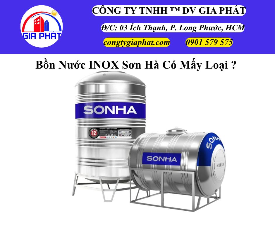 Bồn Nước INOX 304 SƠN HÀ