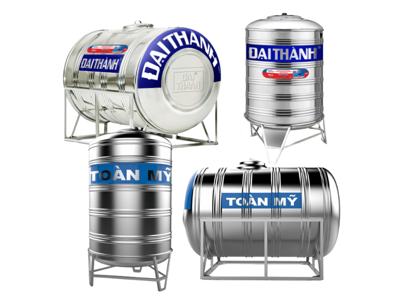 Bồn nước inox đứng và nằm. Bồn nước inox đứng và nằm.