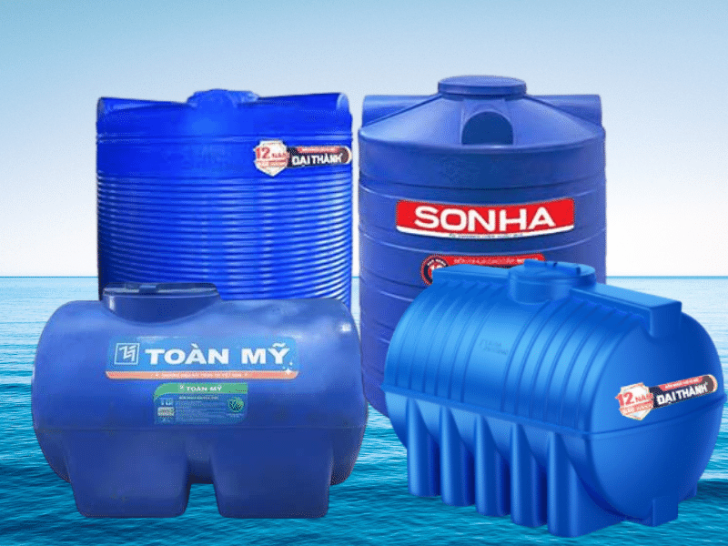 Bồn nhựa dễ dàng vệ sinh, hạn chế tối đa các chất cặn bẩn, rêu bám vào, giúp nguồn nước luôn trong sạch Bồn nhựa dễ dàng vệ sinh, hạn chế tối đa các chất cặn bẩn, rêu bám vào, giúp nguồn nước luôn trong sạch