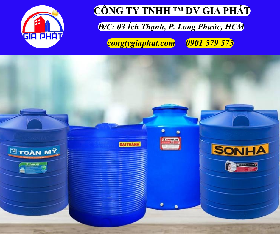 Bồn Nước Nhựa Đại Thành - Sơn Hà - Toàn Mỹ