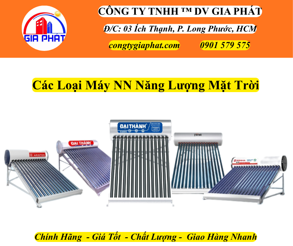 Các Loại Máy NN Năng Lượng Mặt Trời Hiện Nay