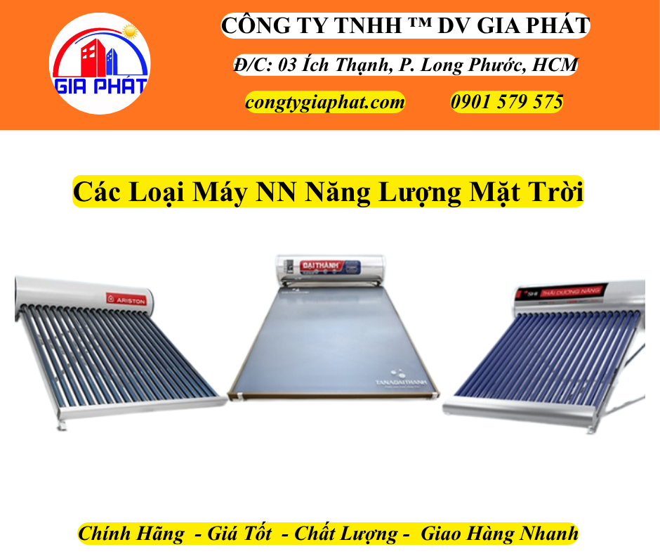 Các Loại Máy NN Năng Lượng Mặt Trời Phổ Biến Hiện Nay