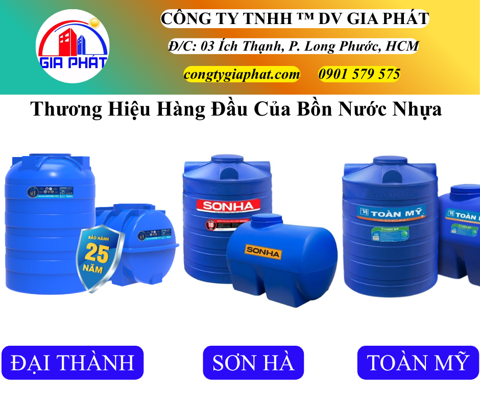Các Thương Hiệu Hàng Đầu Bồn Nước Nhựa Bán Chạy Hiện Nay