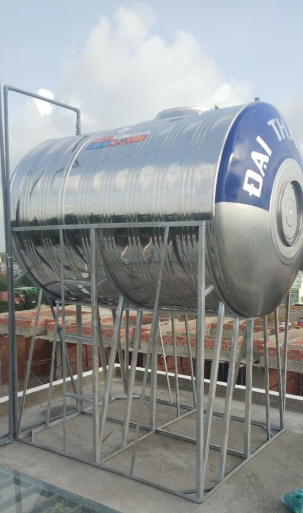 Chân bồn nước inox nằm Chân bồn nước inox nằm