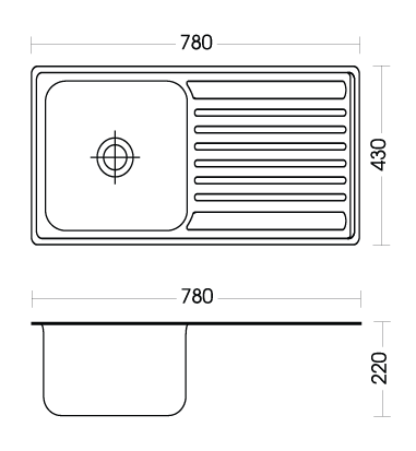 Thông số kỹ thuật Chậu rửa Inox Cao cấp S78D Sơn Hà Thông số kỹ thuật Chậu rửa Inox Cao cấp S78D Sơn Hà