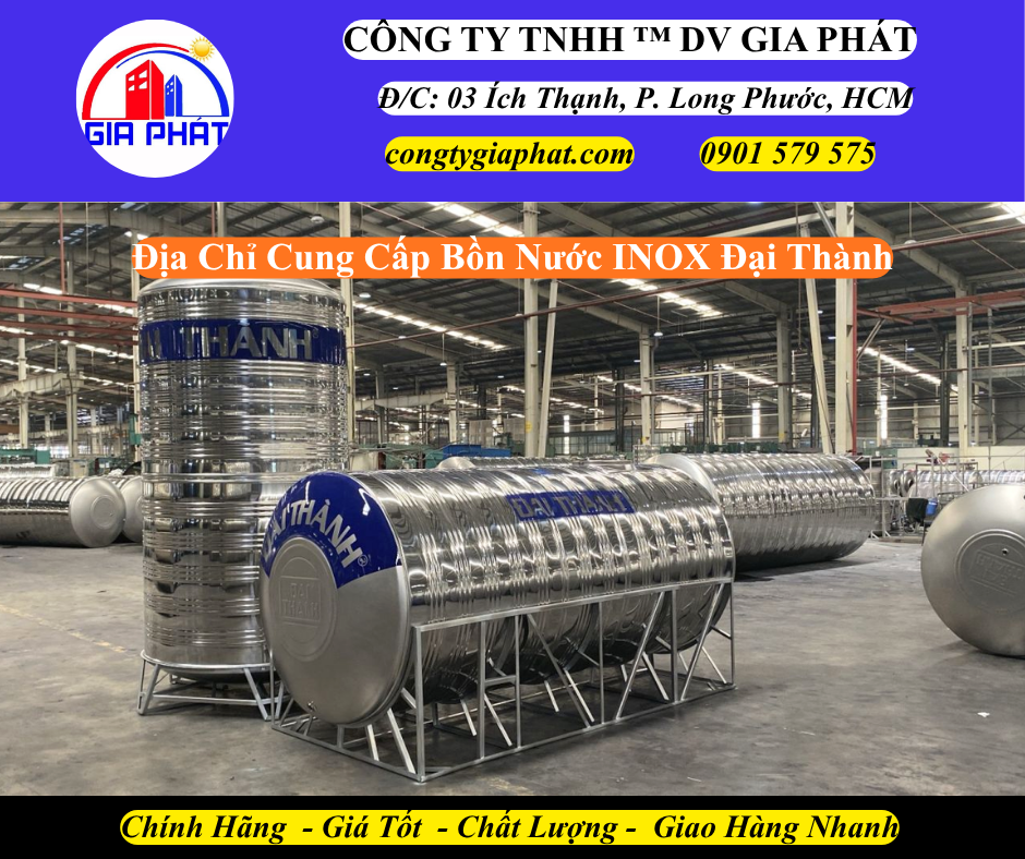 Địa Chỉ Cung Cấp Bồn Nước INOX Đại Thành