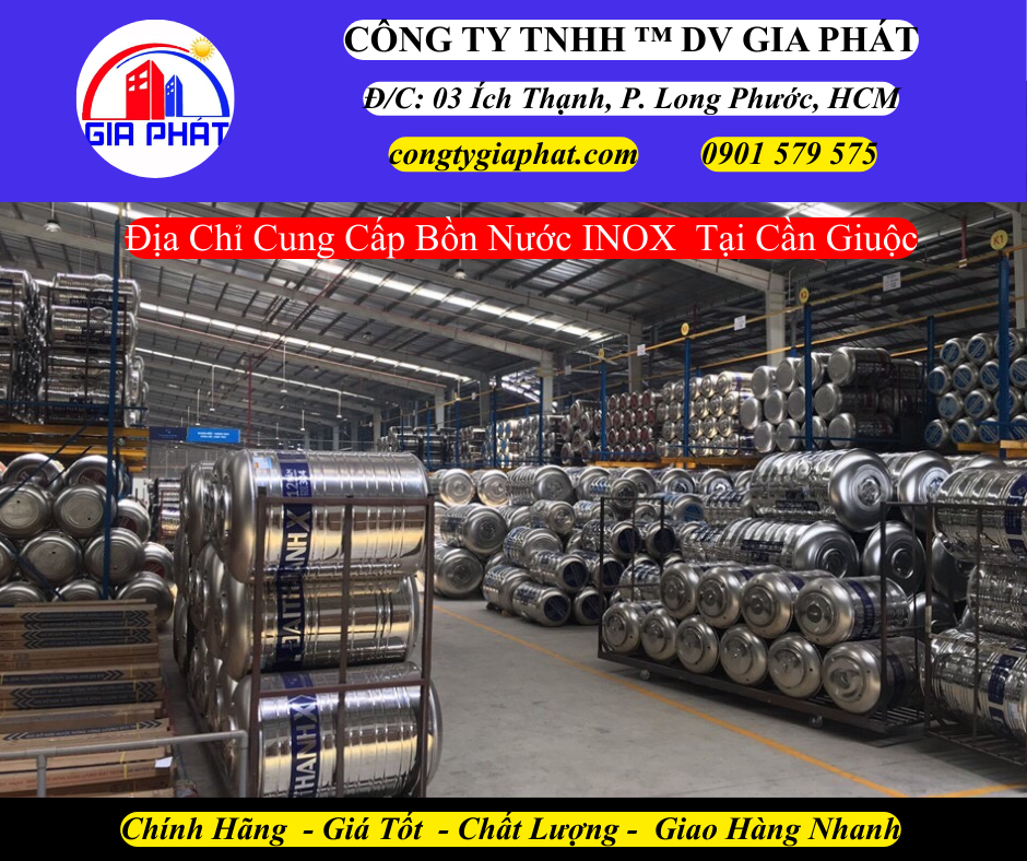 Địa Chỉ Cung Cấp Bồn Nước INOX Tại Cần Giuộc
