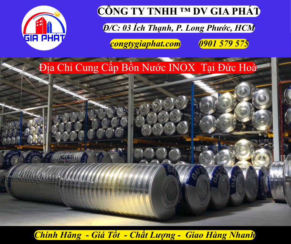 Địa Chỉ Cung Cấp Bồn Nước INOX Tại Đức Hoà