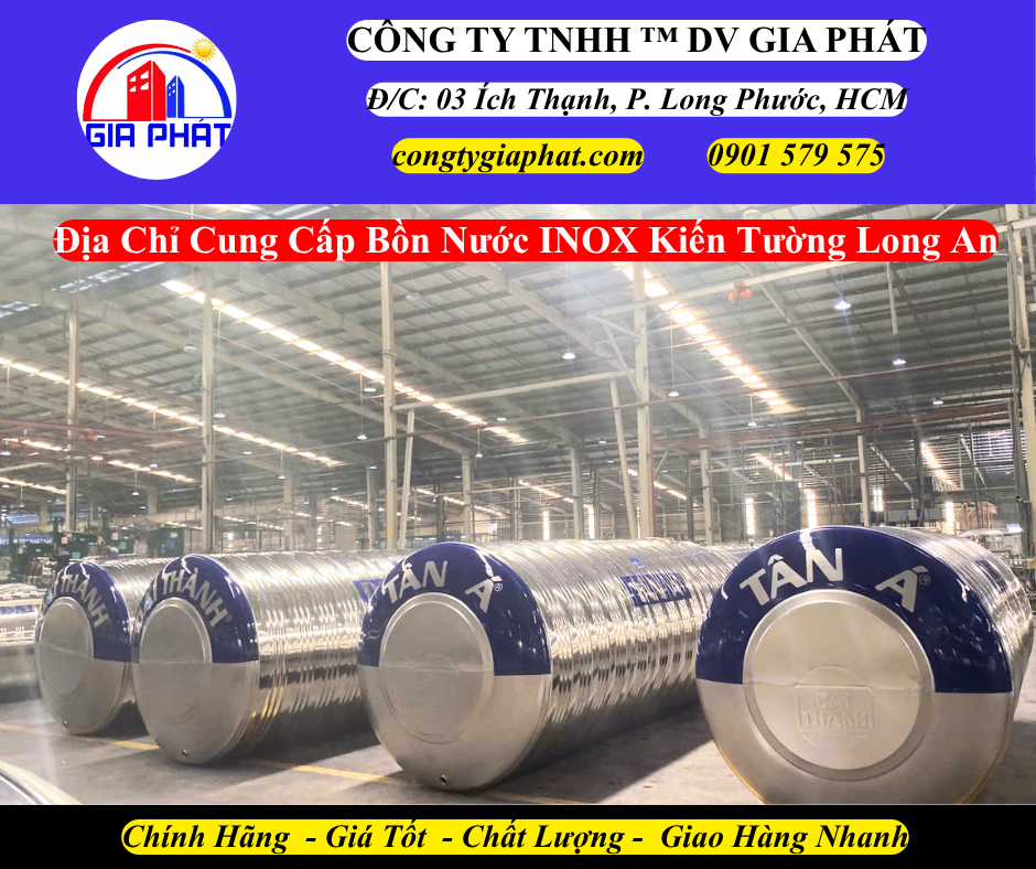 Địa Chỉ Cung Cấp Bồn Nước INOX Chính Hãng Tại Kiến Tường