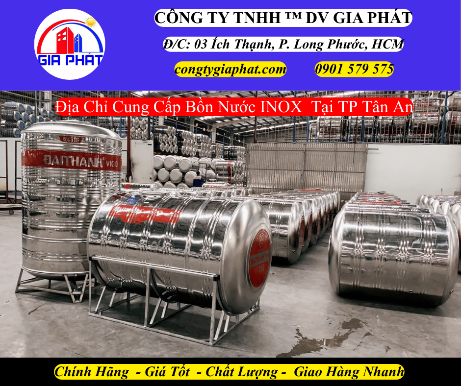 Địa Chỉ Cung Cấp Bồn Nước INOX Uy Tín Chất Lượng Tại Tân An