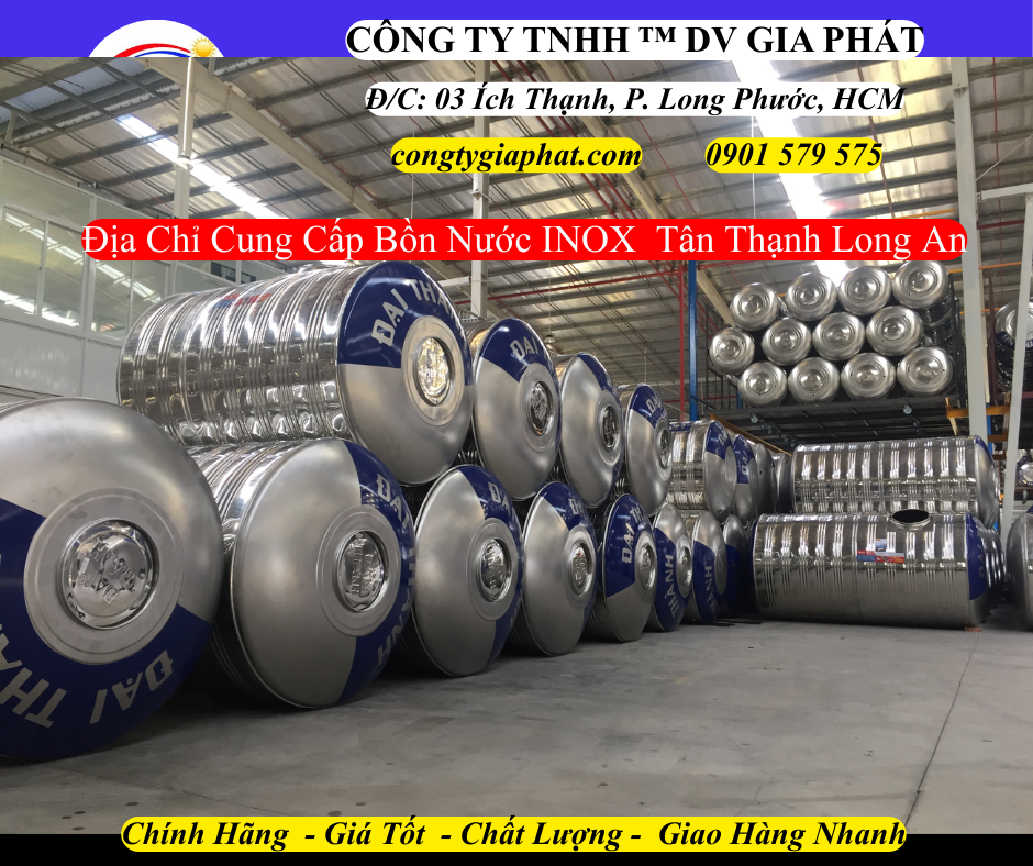 Địa Chỉ Cung Cấp Bồn Nước INOX Tại Tân Thạnh Long An