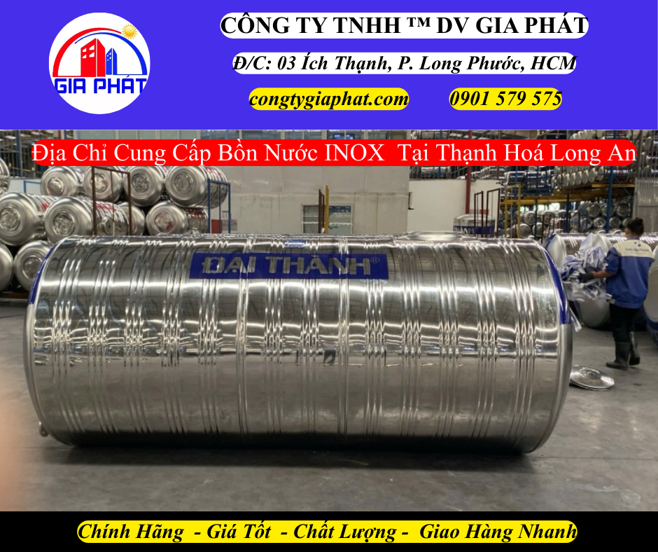Địa Chỉ Cung Cấp Bồn INOX Tại Thạnh Hoá Long An