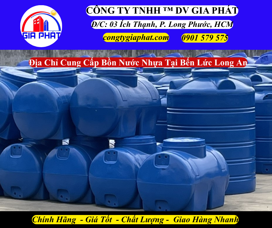 Địa Chỉ Cung Cấp Bồn Nước Nhựa Chính Hãng Uy Tín Tại Bến Lức Long An