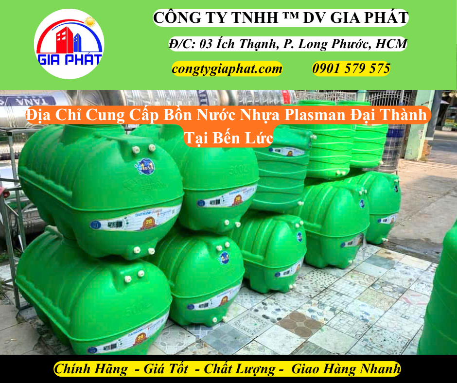 Địa Chỉ Cung Cấp Bồn Nước Nhựa Plasman Chính Hãng Tại Bến Lức Long An