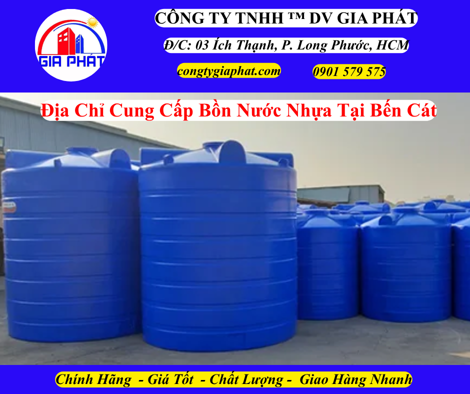 Địa Chỉ Cung Cấp Bồn Nước Nhựa Chính Hãng Tại Bến Cát