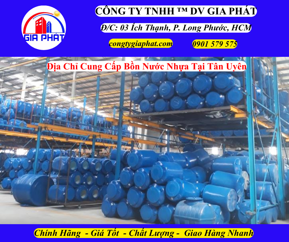 Địa Chỉ Cung Cấp Bồn Nước Nhựa Chính Hãng Tại Tân Uyên