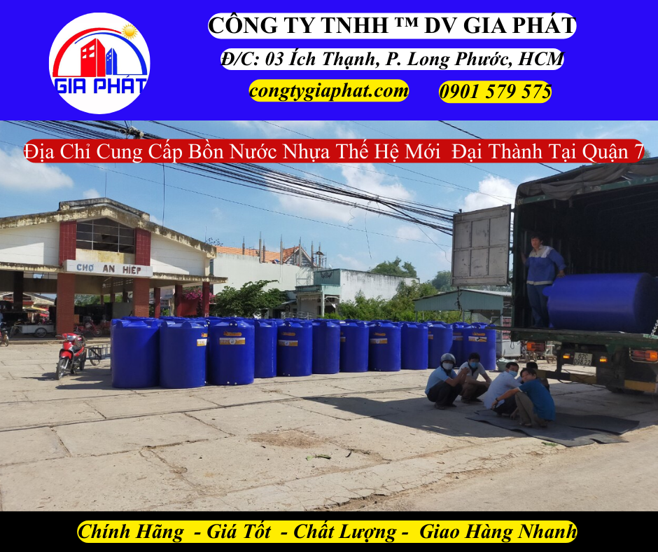 Địa Chỉ Cung Cấp Bồn Nước Nhựa Thế Hệ Mới Đại Thành Tại Quận 7