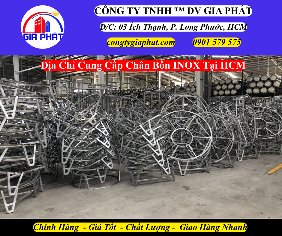 Địa Chỉ Cung Cấp Chân Bồn INOX Tại HCM