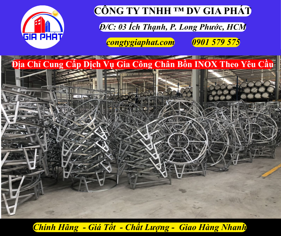 Địa Chỉ Cung Cấp Dịch Vụ Gia Công Chân Bồn Nước INOX Theo Yêu Cầu
