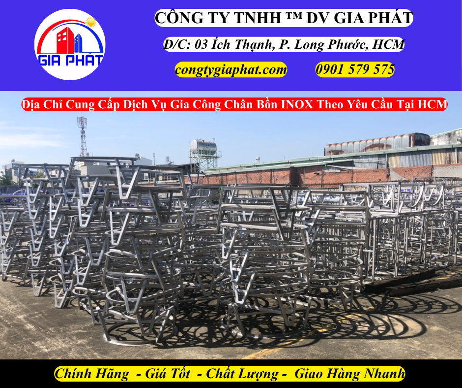 Địa Chỉ Cung Cấp Gia Công Chân Bồn INOX Giá Rẻ Tại TP HCM
