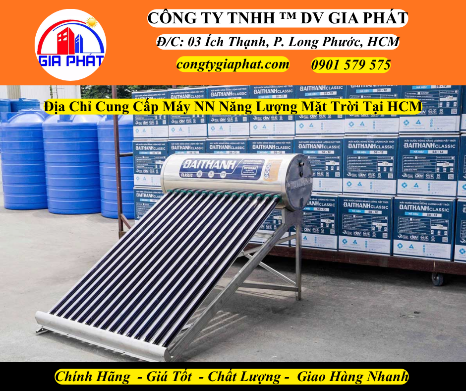 Địa Chỉ Cung Cấp Máy Nước Nóng Năng Lượng Mặt Trời Tại HCM