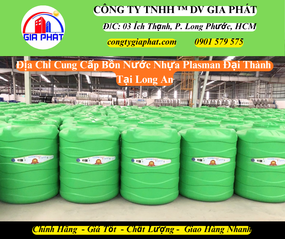 Địa Chỉ Cung Cấp Bồn Nước Nhựa Plasman Đại Thành Tại Long An