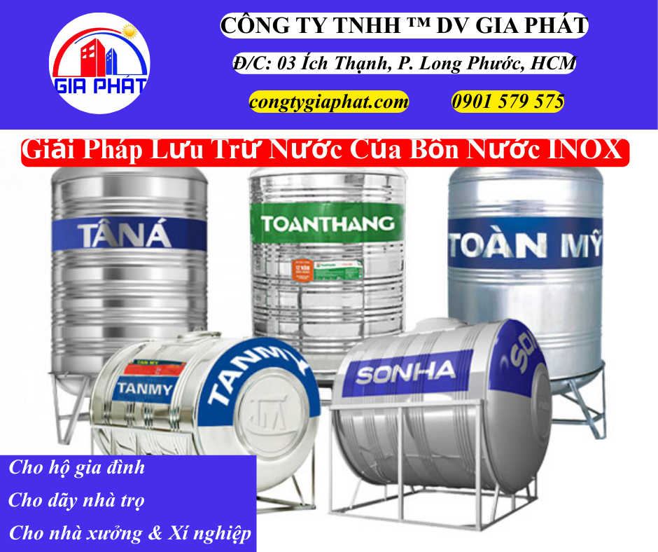 Giải Pháp Lưu Trữ Của Bồn Nước INOX