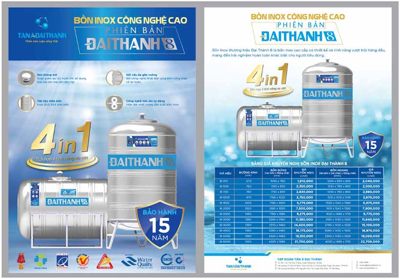 Hình ảnh bồn nước Đại Thành 8 Hình ảnh bồn nước Đại Thành 8