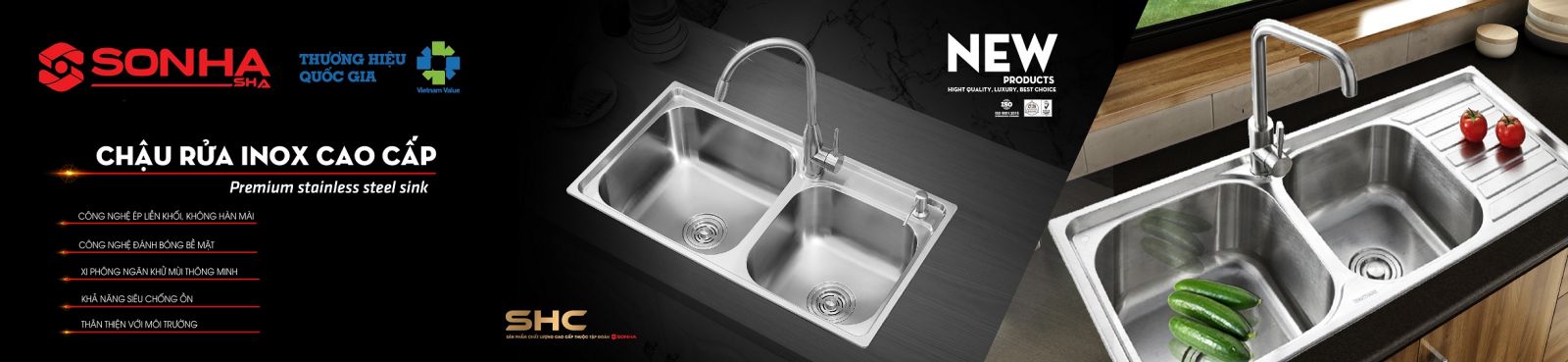 Hình ảnh chậu rửa cao cấp SHC Sơn Hà Hình ảnh chậu rửa cao cấp SHC Sơn Hà