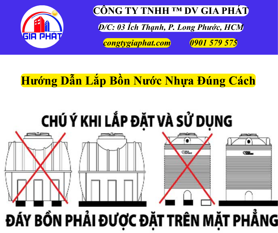 Hướng Dẫn Lắp Đặt Bồn Nước Nhựa Đúng Cách