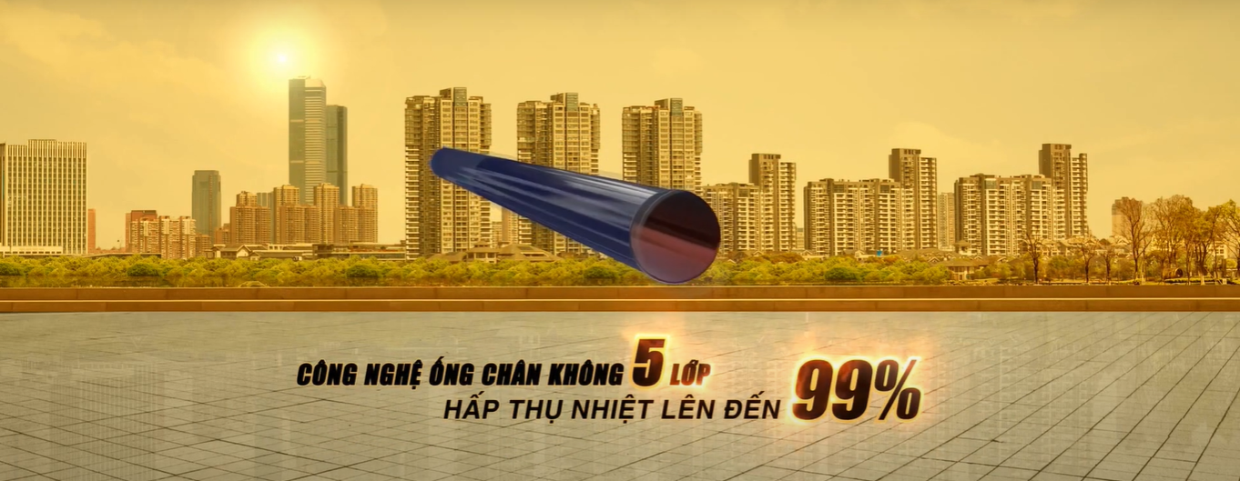máy năng lượng mặt trời với ống thủy tinh chân không 5 lớp lõi vàng máy năng lượng mặt trời với ống thủy tinh chân không 5 lớp lõi vàng